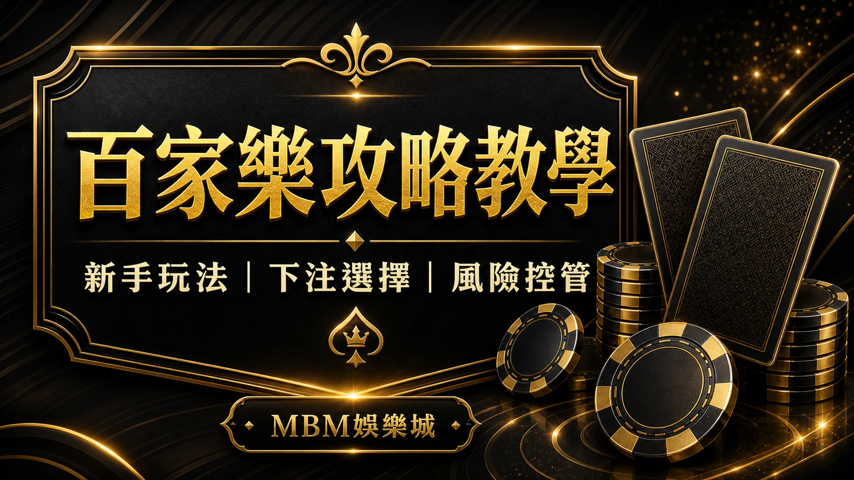 百家樂攻略教學：新手玩法、下注選項與風險控管｜3A娛樂城
