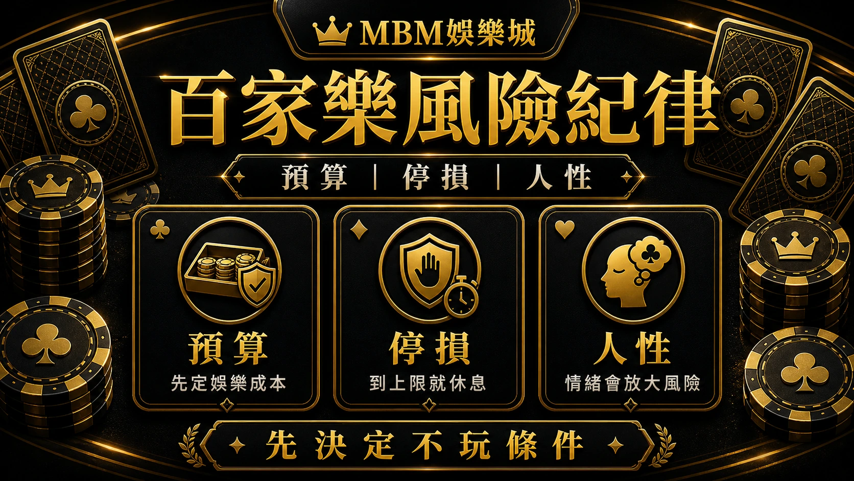 百家樂風險紀律：用投資思維理解預算、停損與人性｜3A娛樂城