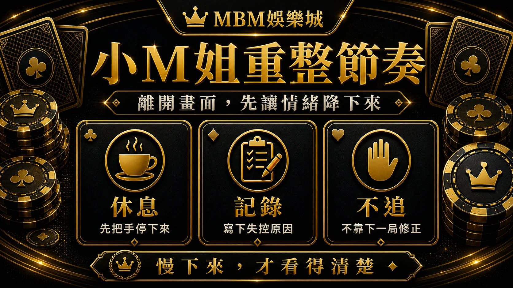 3A娛樂城小M姐重整節奏資訊圖