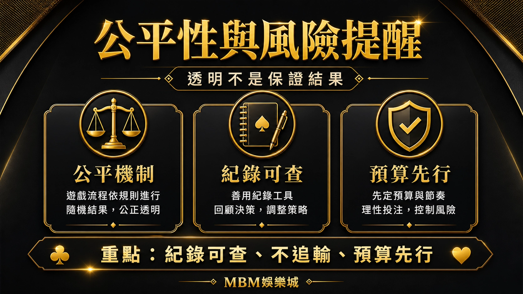 公平性與風險提醒｜3A娛樂城