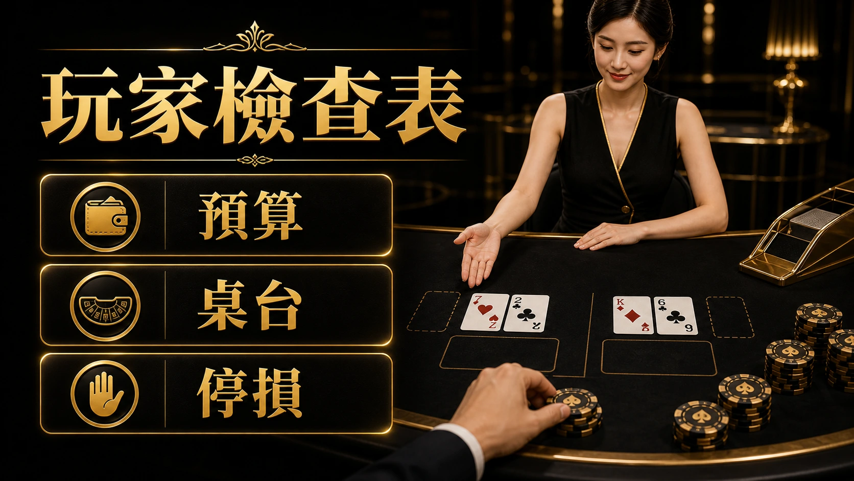 百家樂玩家檢查表：預算、桌台與停損
