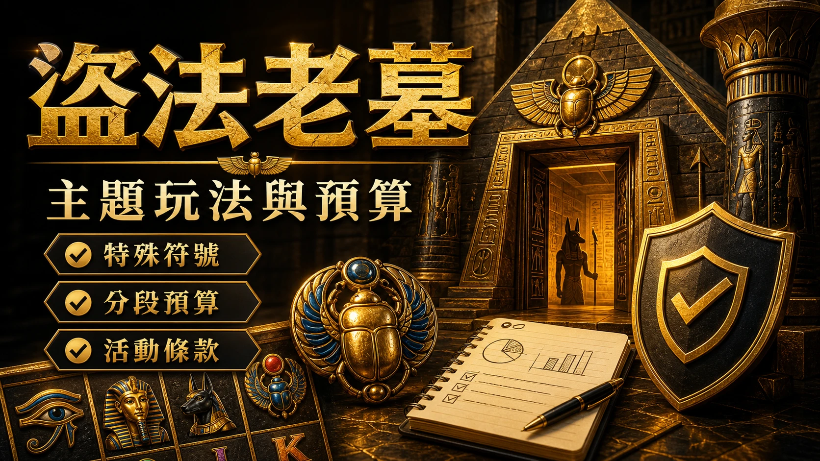 盜法老墓：主題玩法與預算