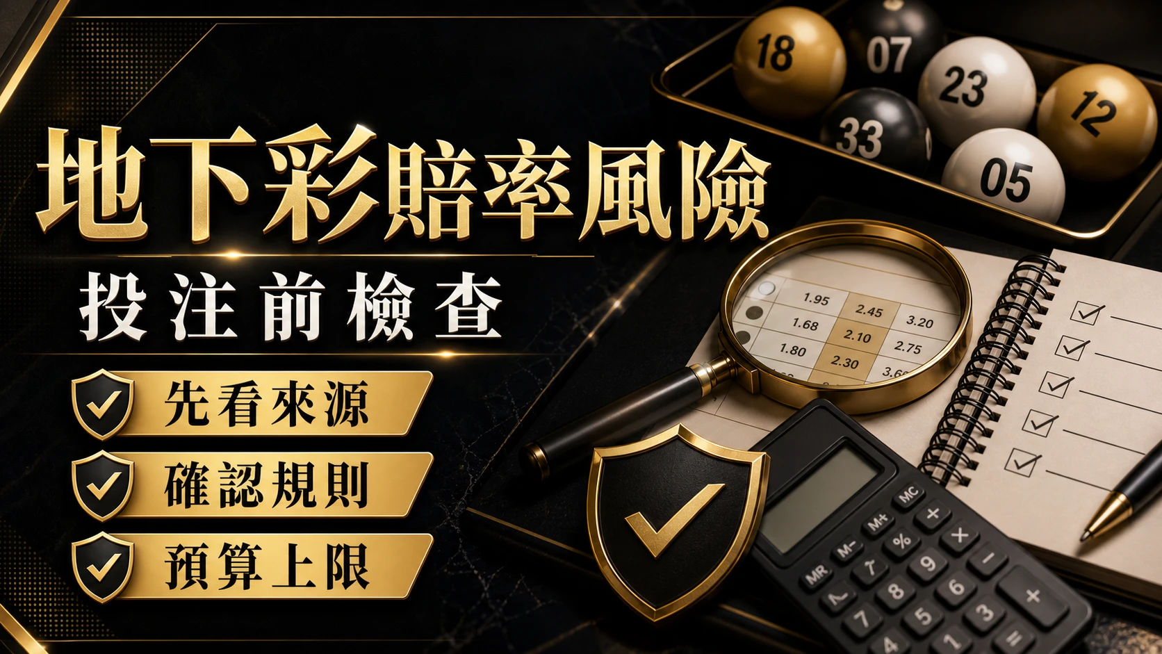 地下彩賠率風險：投注前檢查
